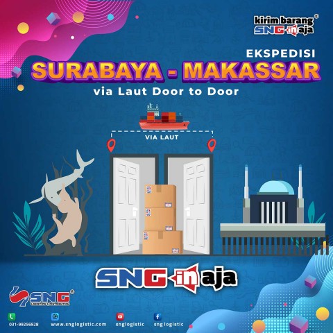 Ekspedisi Surabaya Makassar via Laut Door to Door